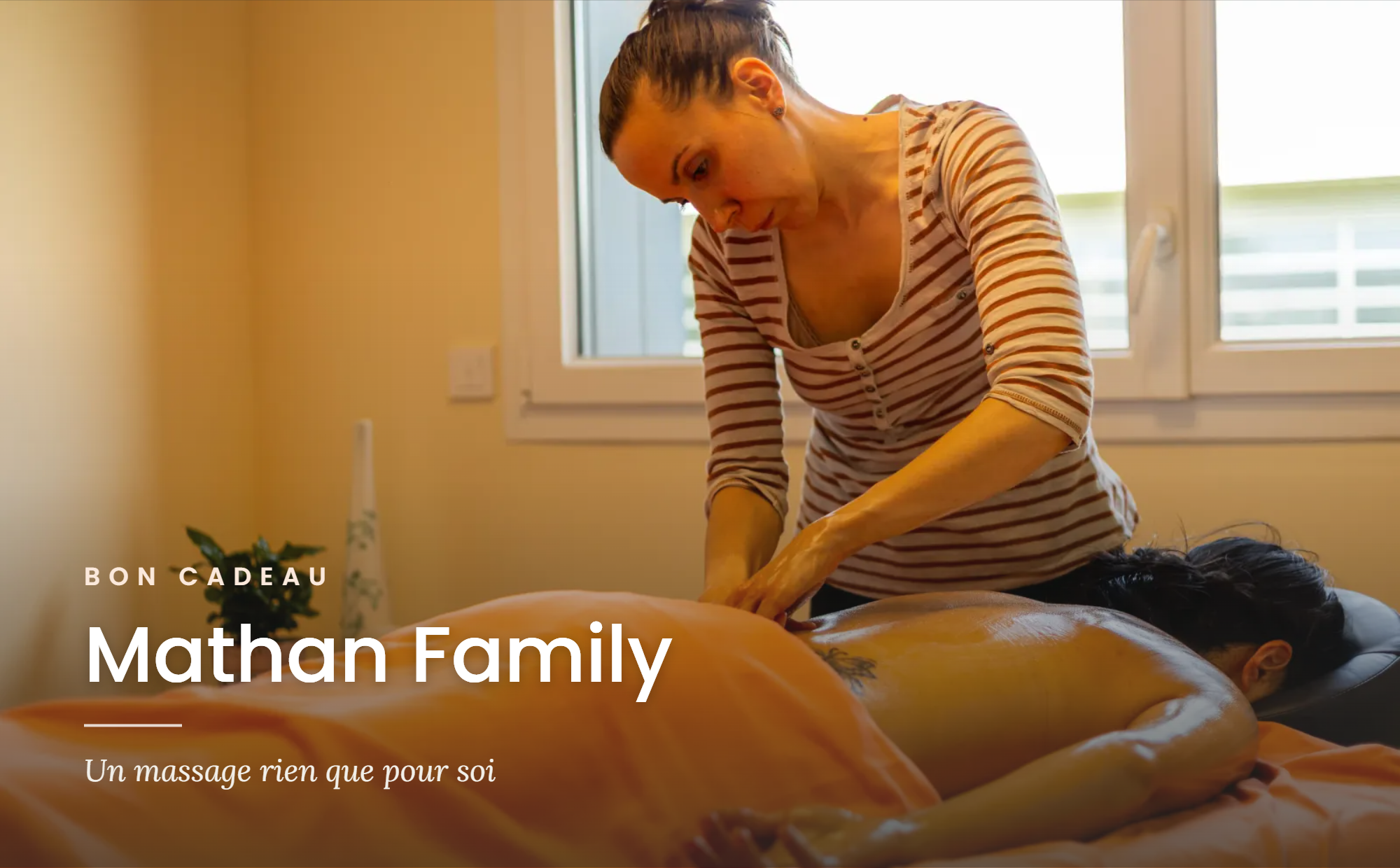 Bon cadeau Mathan Family - Detente massage